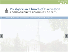 Tablet Screenshot of pcbarrington.org